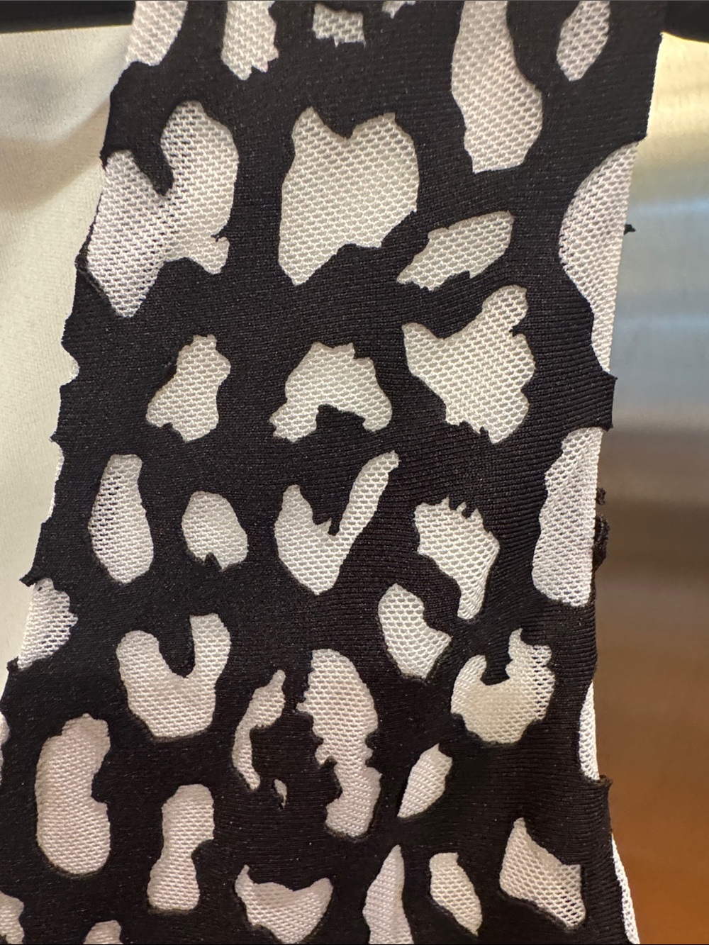 Karl Lagerfeld Black and White Patterned Midi Dress - Picture 3 of 12